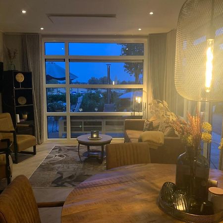 Luxus Chalet Hafenblick Lathum Bagian luar foto