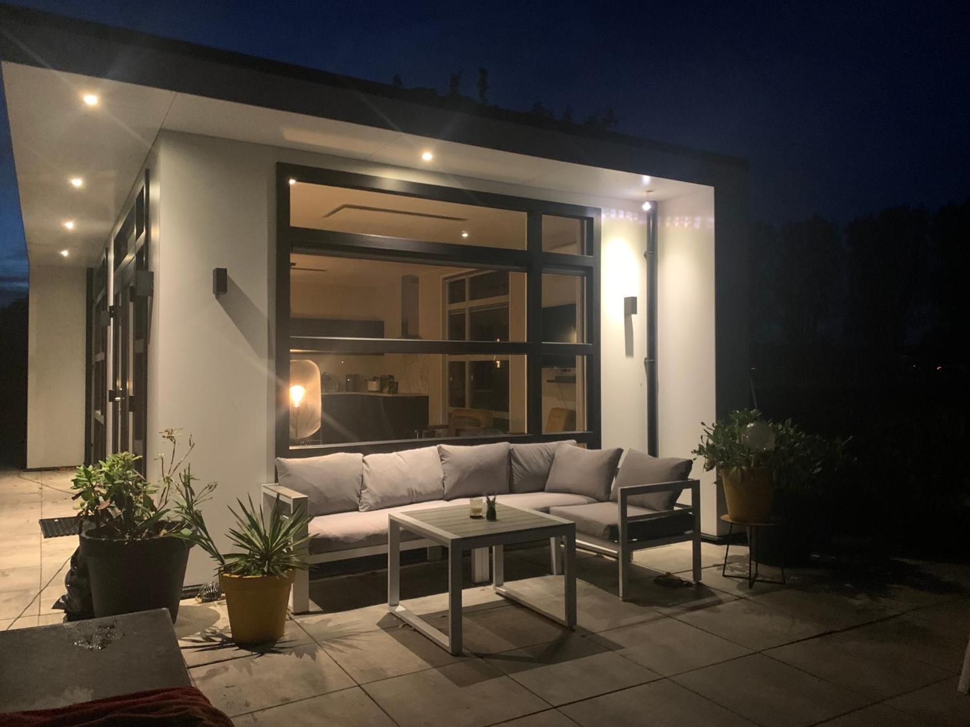Luxus Chalet Hafenblick Lathum Bagian luar foto